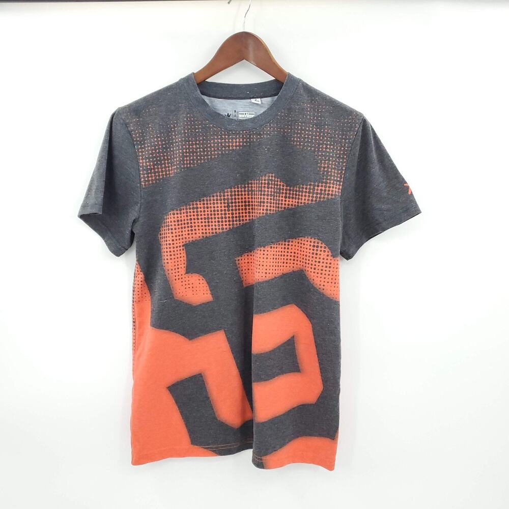San Francisco Giants All Over Print Klew Mens Small Orange Short Sleeve MLB